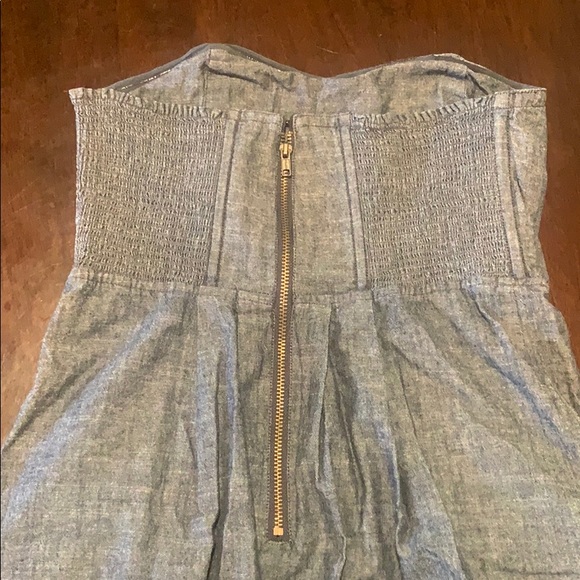 Fossil strapless denim dress. - Picture 4 of 4